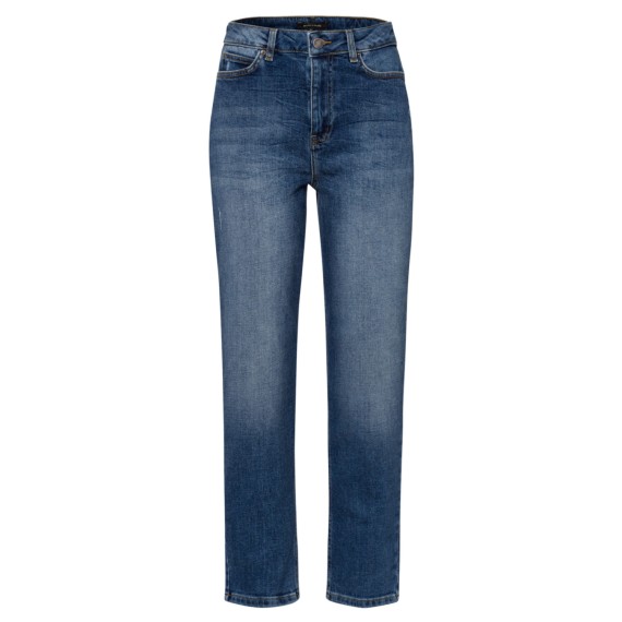 MORE & MORE Blue Denim Tapered Jeans w Destroy