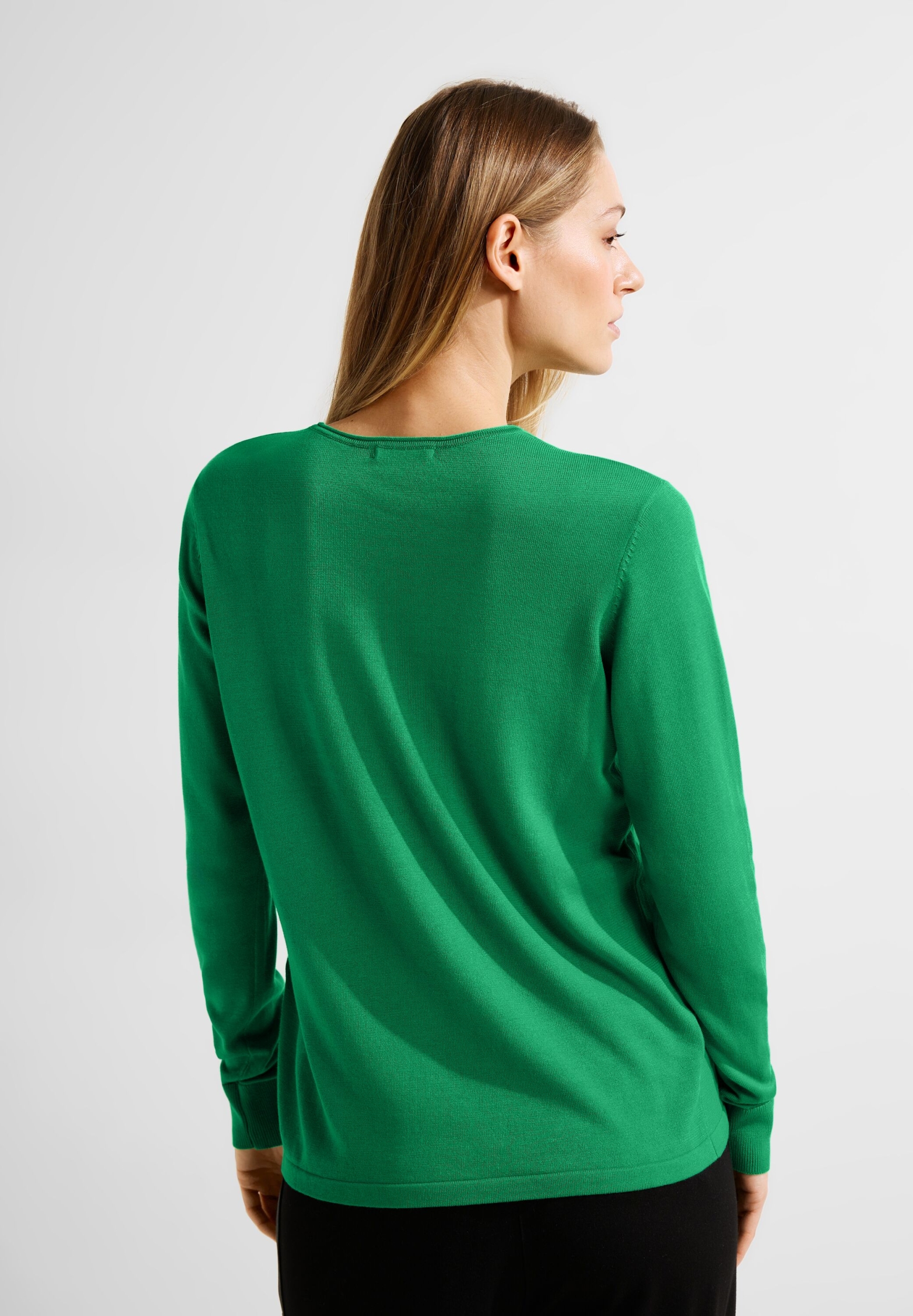 Cecil | NOS_Rounded V-Neck Pullover | Oliver Mode | Mode online kaufen